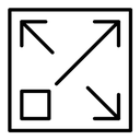 Expand Diagonal Arrows icon