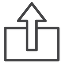 Export Arrow Black Outline icon