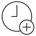 Extra hours icon