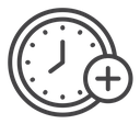 Extra hours icon