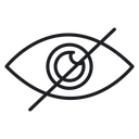 Eye crossed 3 icon