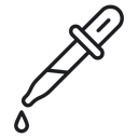Eye dropper half 3 icon