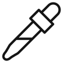 Eye dropper half 4 icon
