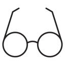Eye glasses icon