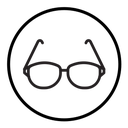 Eye glasses icon