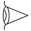 Eye Side Vision Cone icon