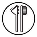 Eyebrow brush icon