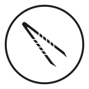 Eyebrow tweezers icon