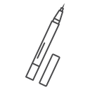 Eyeliner Black Outline icon