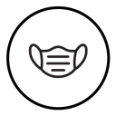 Face mask icon