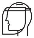 Face shield icon