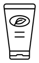 Face wash black outline icon