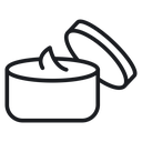 Facial cream jar icon