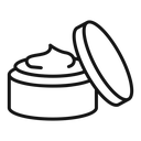 Facial cream jar icon