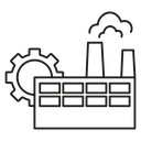 Factory and Gear icon