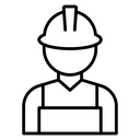 Factory Worker Hard Hat icon