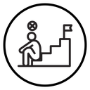 Failure Stairs Flag icon
