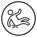 Fall accident icon