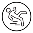 Fall accident icon