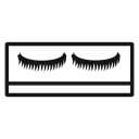 False eyelashes icon