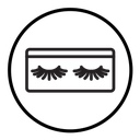 False eyelashes icon