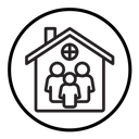 Family safe at home icon