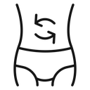Fast and slow metabolism icon