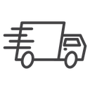 Fast delivery truck 3 icon