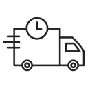 Fast delivery truck icon