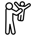 Father Lifting Child icon