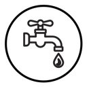 Faucet tap water icon