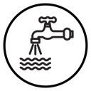 Faucet tap water icon