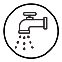 Faucet tap water icon