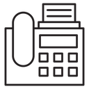 Fax machine icon