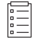 Feedback form Black Outline icon