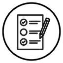 Feedback form Black Outline icon