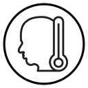 Fever, high temperature icon