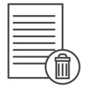 File Trash Badge icon