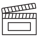 Film clapperboard icon