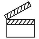 Film clapperboard icon