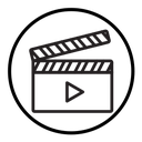 Film clapperboard icon