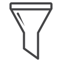 Filter Black Outline icon