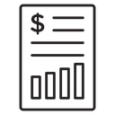 Financial report icon