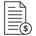 Financial report icon