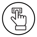Finger authentication icon