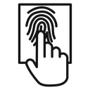 Finger authentication icon