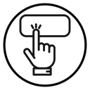 Finger authentication icon