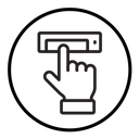 Finger authentication icon