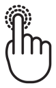 Finger click icon