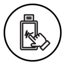 Finger confirms signature icon